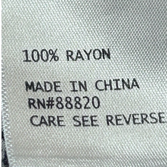 Ava Christine Women's Blue White Long‎ Sleeve V-Neck Blouse Size M - Picture 4 of 5